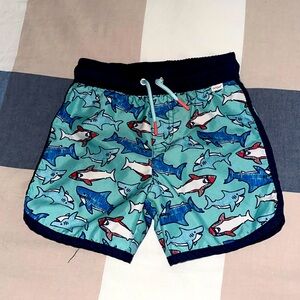 Cat & Jack Sharks Swimming Trunks 🦈 Size 3T Super Cute Great Condition